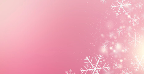 Winter abstract background with snowflakes