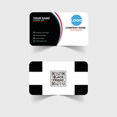 Modern business card design in professional style