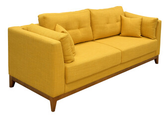 Sofa isolated on white background. Including clipping path