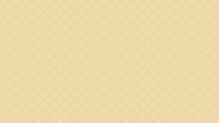 Geometric Seamless Background Illustration with Oriental Pattern. Golden Beige Spectrum. Eastern Style Modern Backdrop for your Social Media, Graphic Design, Banner, Poster. Vector illustration