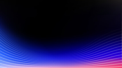 Blurred Abstract Geometrical Gradient Background Illustration. Smooth Transition from Dark Blue to Pink with Accent Stripes. Colorful Backdrop for your Social Media, Graphic Design, Banner, Poster