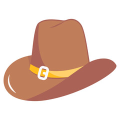 An icon of hat flat vector design 