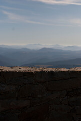 Fototapeta premium Mountains in autumn in sunny day