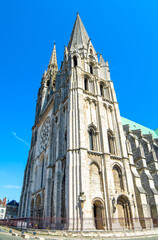 Fototapeta na wymiar Chartres cathedral, France