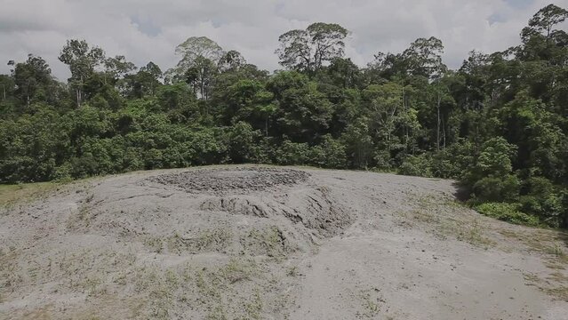 Tabin Wildlife Reserve Mud Vulcano Panoramic view
