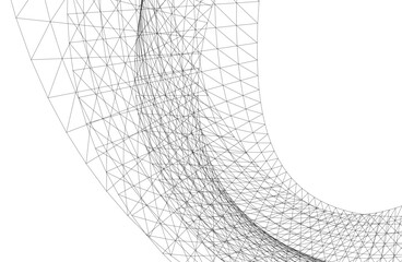 abstract geometric background 3d illustration