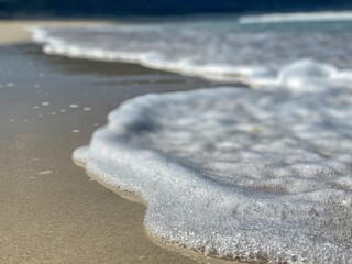 waves on the beach