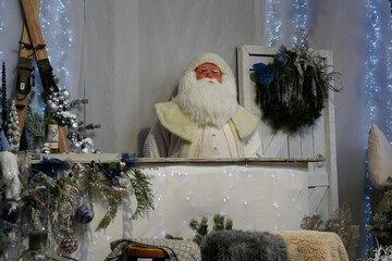 santa claus on the floor