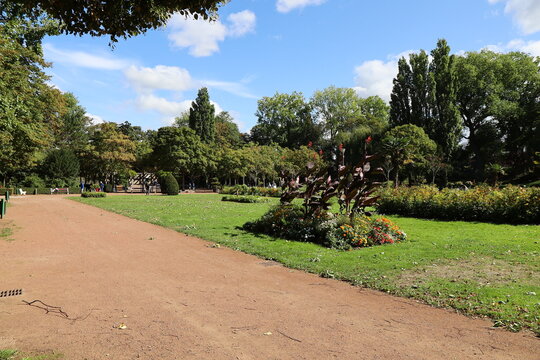 Le parc Richelieu, ville de Calais, d&eacute;partement du Pas de Calais, France