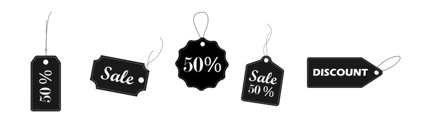 Discount icon. Vector illustration