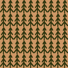 Seamless vector pattern made from simple Christmas trees.