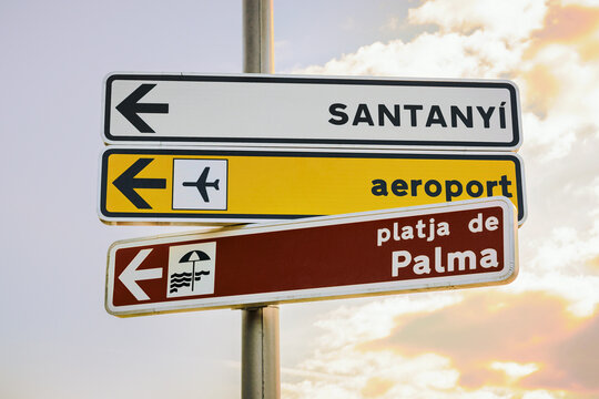 Street sign in Palma de Mallorca, Spain