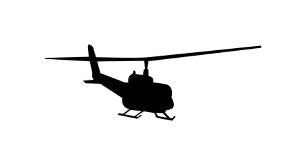 Huey Helicopter silhouette © OMIA