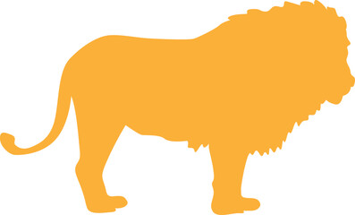 A lion silhouette for logos and graphic design.