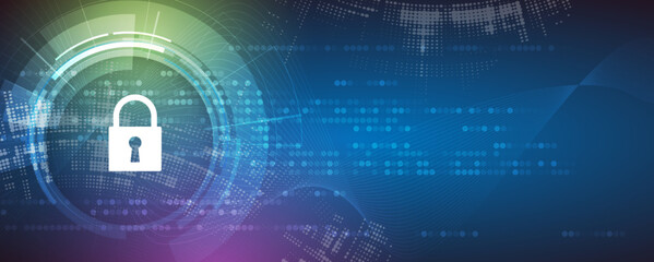 Obraz premium Cybersecurity and information or network protection. Future technology web services for business and internet project