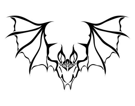16 Dark and Daunting Blackwork Bat Tattoos  Tattoodo