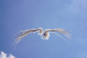 crystals on a blue sky