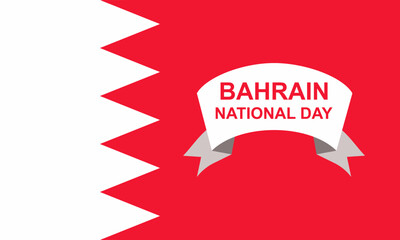 Bahrain national day banner, vector illustration