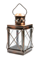 decorative vintage lantern on a white background © Timmary