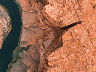 Horseshoe Bend is a famous meander on river Colorado near the town of Page. Arizona, USA