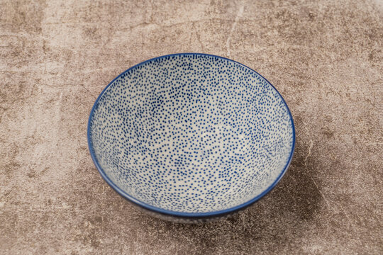 White And Blue Chinese Porcelain Bowl With Thousands Of Dots