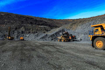 Extraction of iron ore by heavy equipment in the quarry of the Central Mining and Processing Plant © Андрій Данилюк