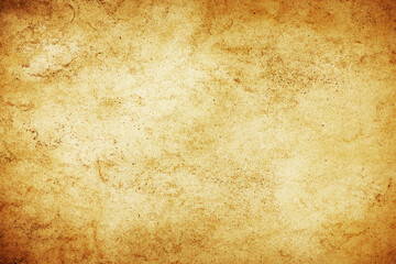 Parchment paper background. Coffee stains background. Brown splash texture. Burned noisy letter structure. Brown antique rustic stained paper backdrop. Grunge brown grain. Ancient look.