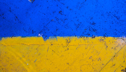 yellow and blue painted wall