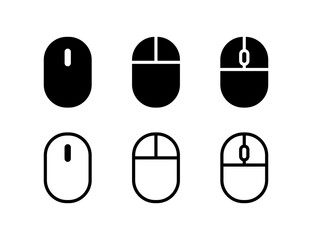 Computer mouse icon. Mouse click symbol. Vector sign.