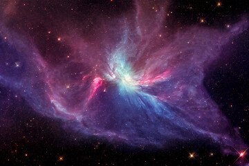Obraz na płótnie Canvas Space nebula and galaxy 