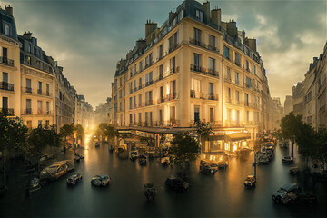 Obraz premium Sunrise in Paris