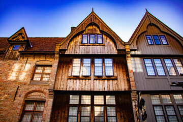 maisons, rues, et autres bâtiments de la ville de Bruges