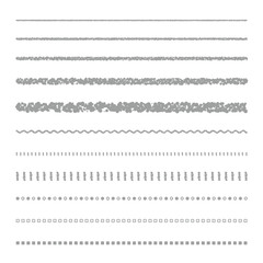 クレヨン素材　いろいろな線セット