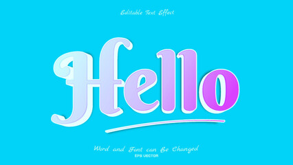 Beautiful Hello Text Effect