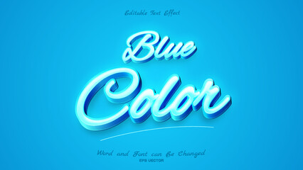Blue Color text effect
