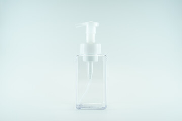 Isolated hand sanitizer soap dispenser on white background