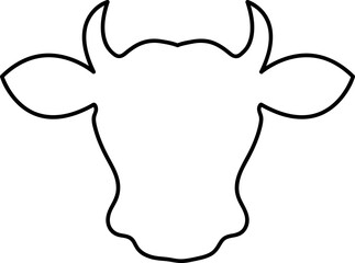 The best of Cow Head Silhouette icon vector, illustration logo template in trendy style..eps