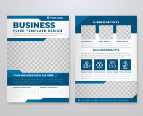 set of business flyer template with minimalist layout and modern style use for promotion kit and corporate brochure
