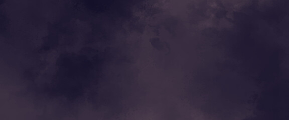 Watercolor on deep dark paper background. Purple textured aquarelle painted lightning night sky and thunderstorm, smoke texture vector illustration. Light ink canvas for modern creative grunge design