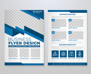 set of business flyer template with minimalist layout and modern style use for promotion kit and corporate brochure
