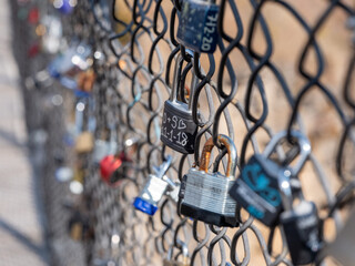 padlock on the fence