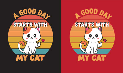 Cat lover T shirt for all