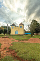Fototapeta na wymiar church in the city of Sao Goncalo do Rio das Pedras, State of Minas Gerais, Brazil