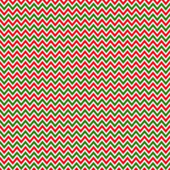 Abstract geometric red and green zigzag texture. Vector illustration. Seamless pattern.