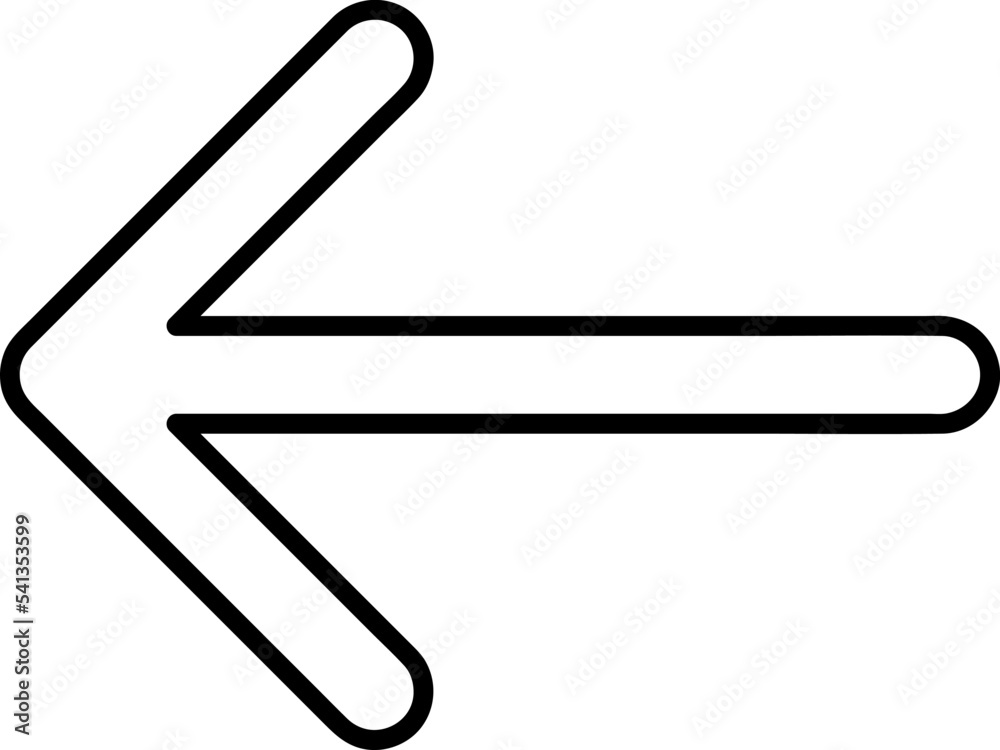 Poster Undo icon vector for web, computer and mobile app on white background..eps