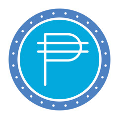 Phillipine Peso Glyph Two Color Icon