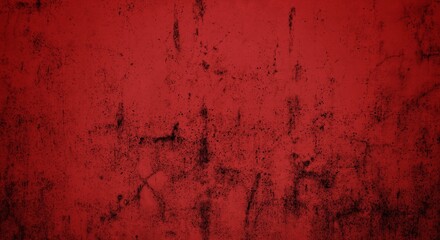 A textured background featuring deep red tones with a distressed, grunge appearance. The surface shows scratches and uneven patterns, creating a vintage feel.