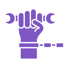 Fototapeta premium Forced Labour Multicolor Glyph Icon