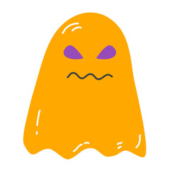 orange ghost halloween