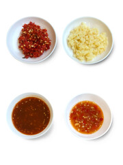 Grilled Sauce on a white background,with clipping path
